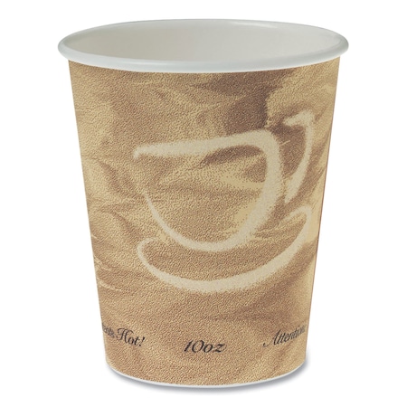 Dart Single Sided Poly Paper Hot Cups, 10 OZ, Mistique design, PK1000 370MS-0029
